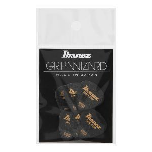 Palheta Kit 6un Preta Sand Grip Ibanez 0.8mm Grip Wizard