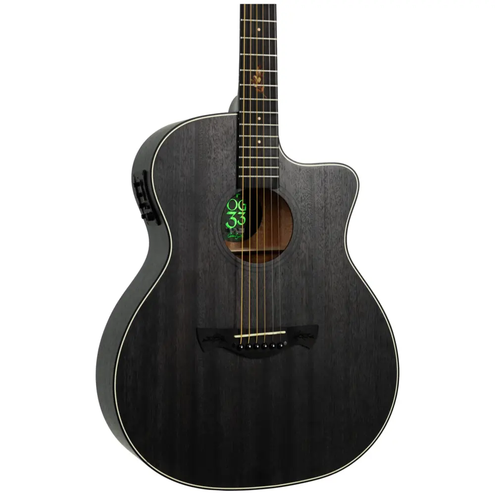 Violão Folk Tagima OG-33 Okoume Cacau Santos Signature - Imagem 2