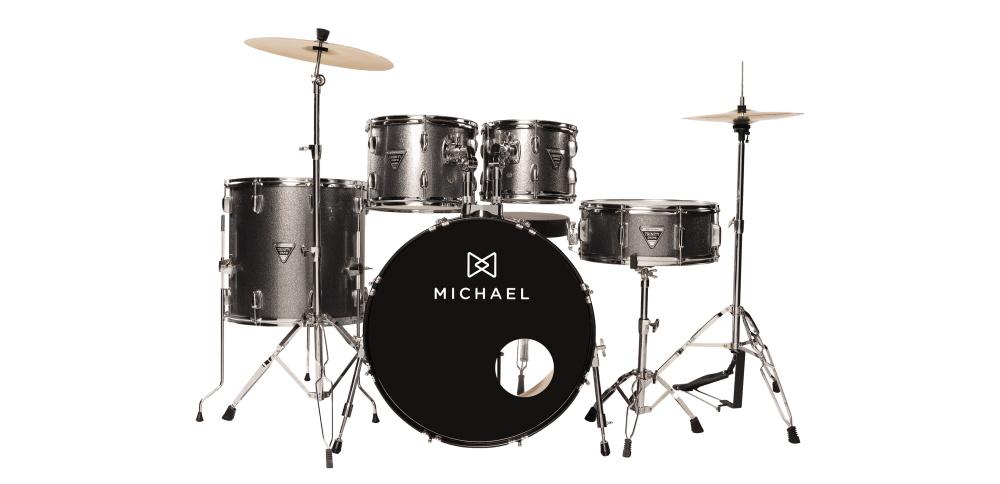 Bateria Acústica Michael 22" Trinity DMT222 GY DARK GRAY - Imagem 2