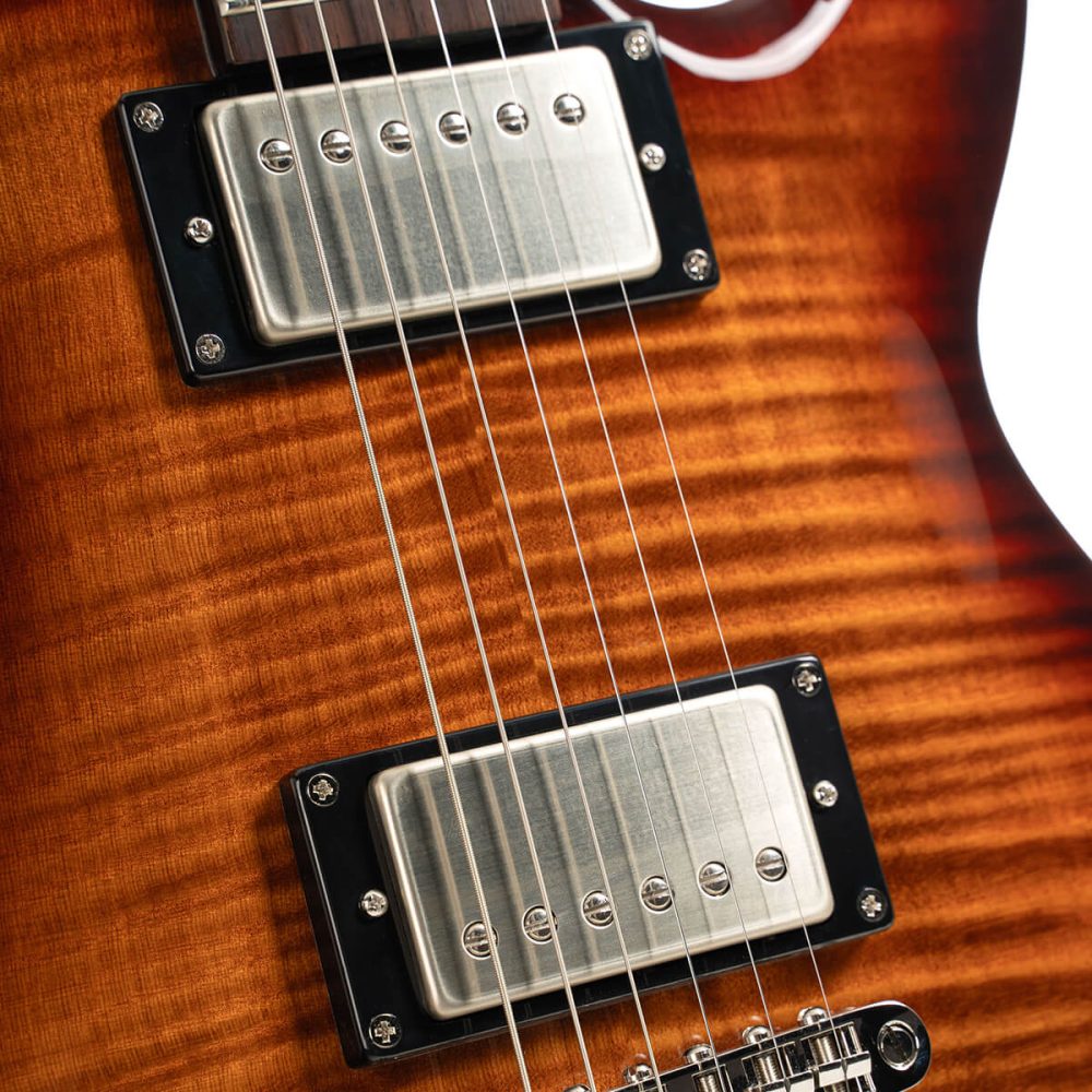 Guitarra Cort M600 Double-Cut HH Tobacco Sunburst TSB - Imagem 7