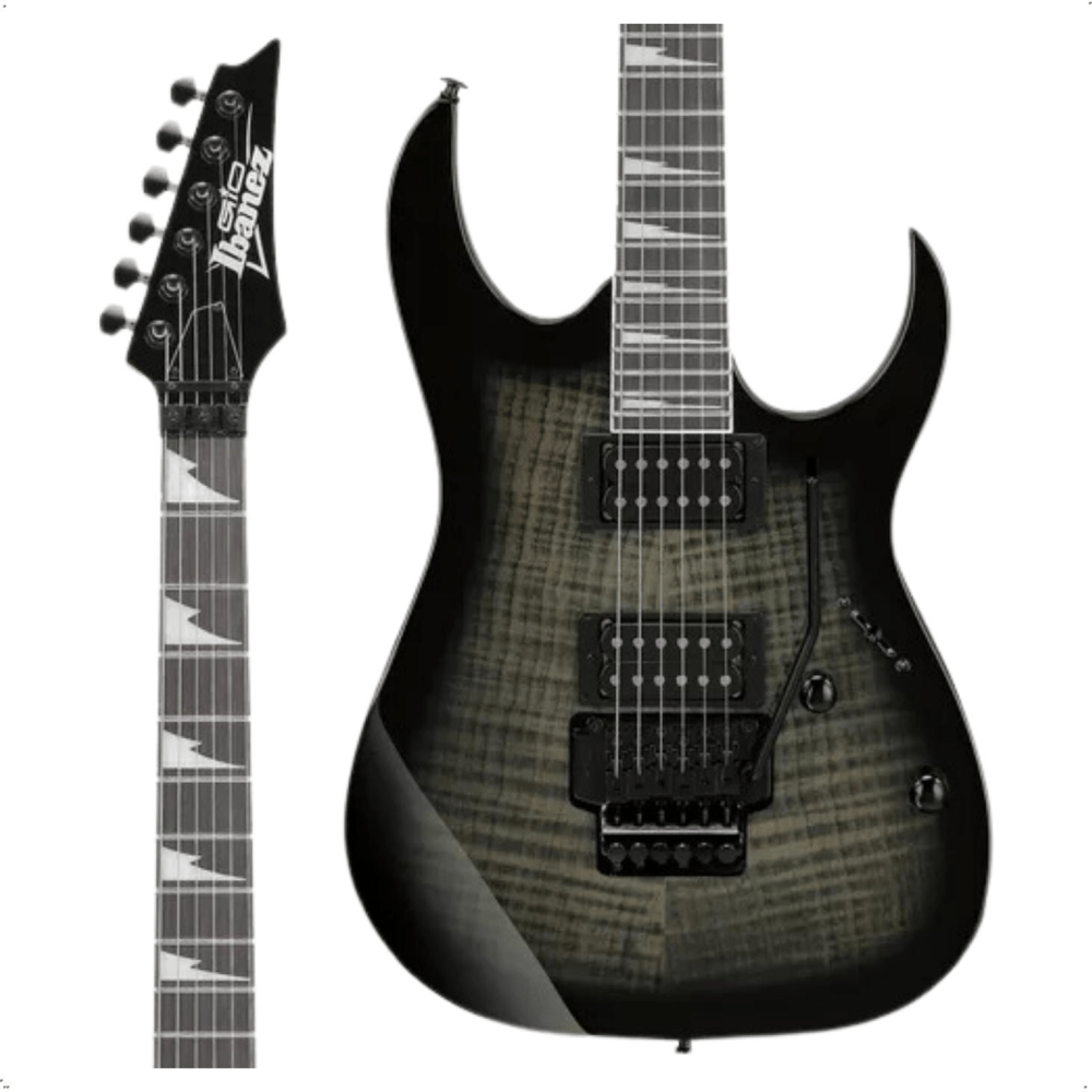 Guitarra Ibanez GRG320FA-TKS Transparent Black Sunburst - Imagem 2