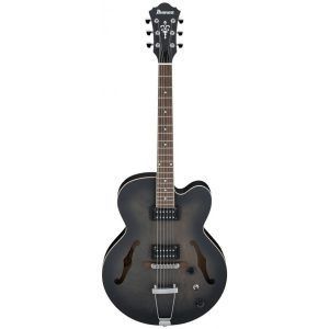 Guitarra Ibanez AF55 SemiAcústica Transparent Black Flat TKF