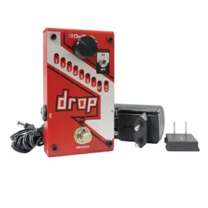 Pedal de Efeito DigiTech The Drop Vermelho + Fonte