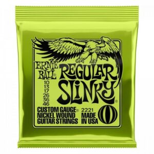 Encordoamento Para Guitarra 0.10 Niquel Regular Slinky 2221 Ernie Ball
