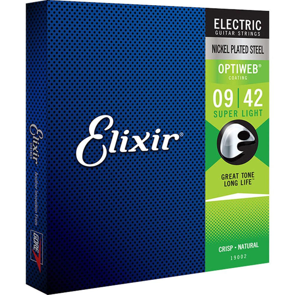 Encordoamento Guitarra .009 Super Light Optiweb 19002 Elixir