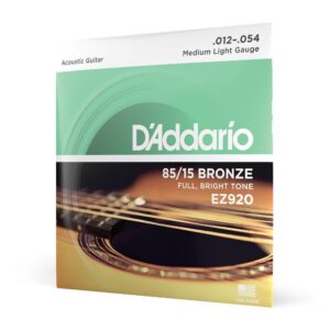 Encordoamento Violão Aço 12-54 D'Addario 85/15 Bronze EZ920