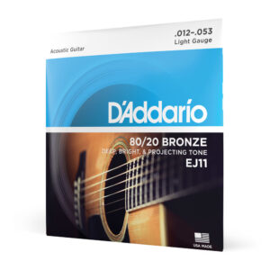 Encordoamento Violão Aço 12-53 D’Addario 80/20 Bronze EJ11