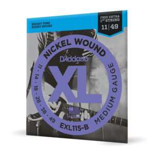 Encordoamento Guitarra 11-49 D’Addario XL Nickel EXL115-B