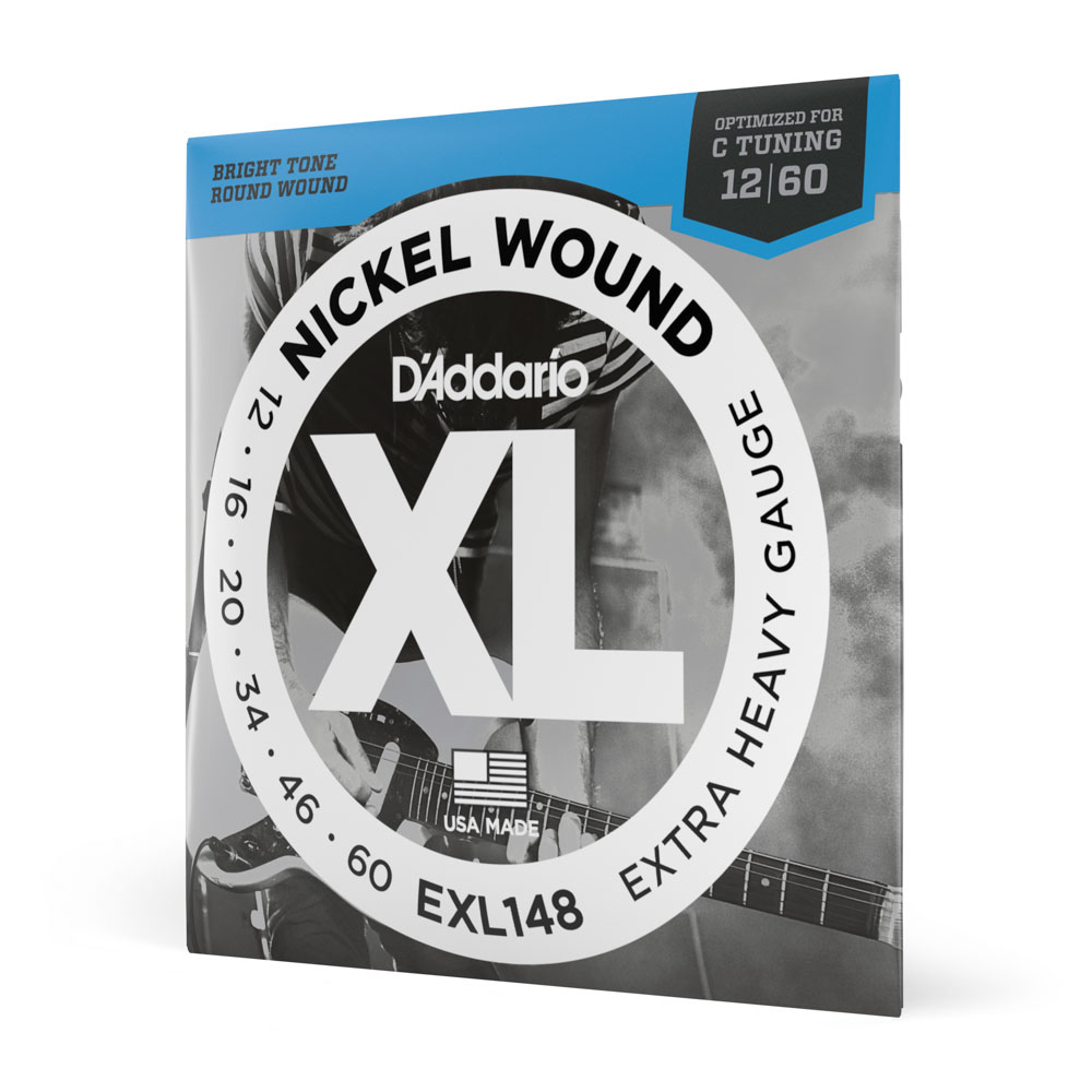 Encordoamento Para Guitarra 12-60 D’Addario XL Nickel EXL148