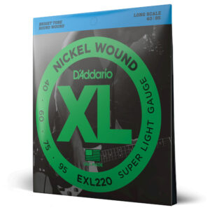 Encordoamento Baixo 4 C 40-95 D'Addario XL Nickel EXL220