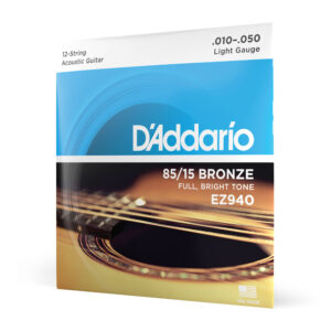 Encordoamento Violão 12 C 10-50 D’Addario 85/15 Bronze EZ940