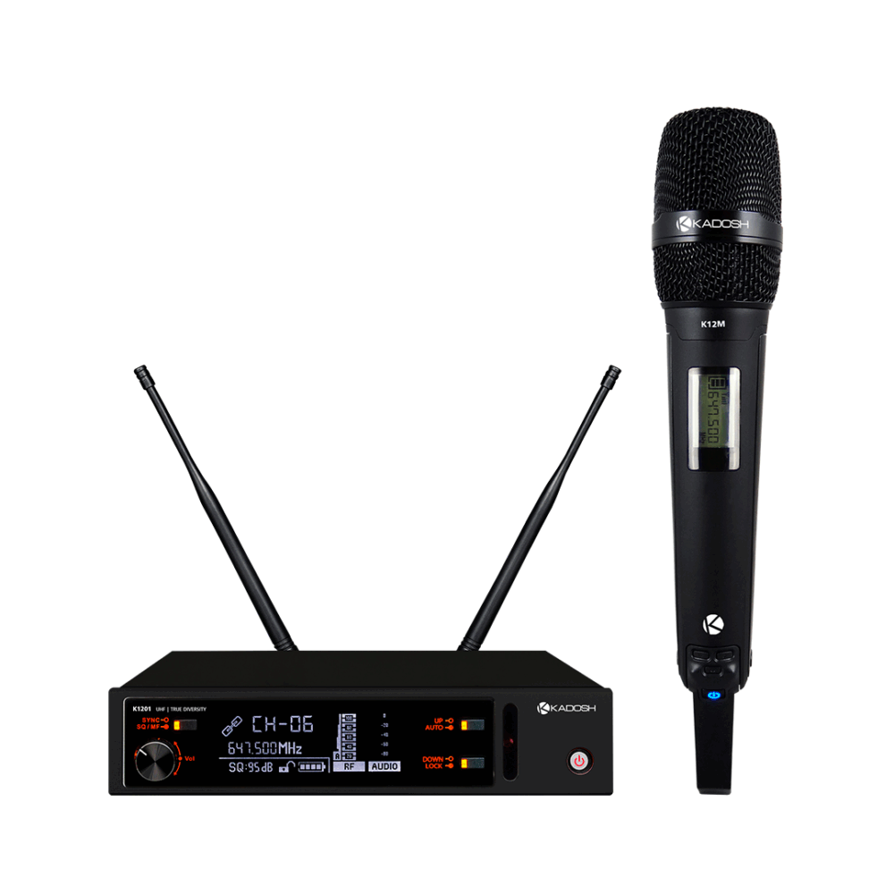 Microfone sem Fio UHF Kadosh K1201M