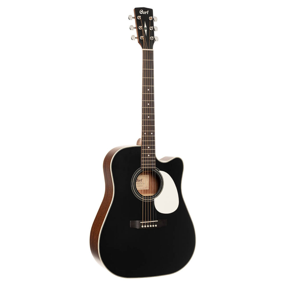 Violao Cort Eletro Acustico Aço MR 500 F CED BKS Preto