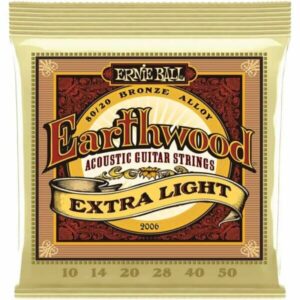 Encordoamento Ernie Ball Earthwood Violão Aço 010 80/20 Bronze