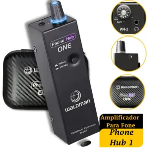 Monitor Amplificador Fone Bodypack Individual Waldman Ph-1