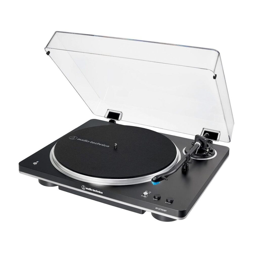 Kit Toca Disco Audio Technica LP70X Bluetooth PT/SV + Caixa - Imagem 2