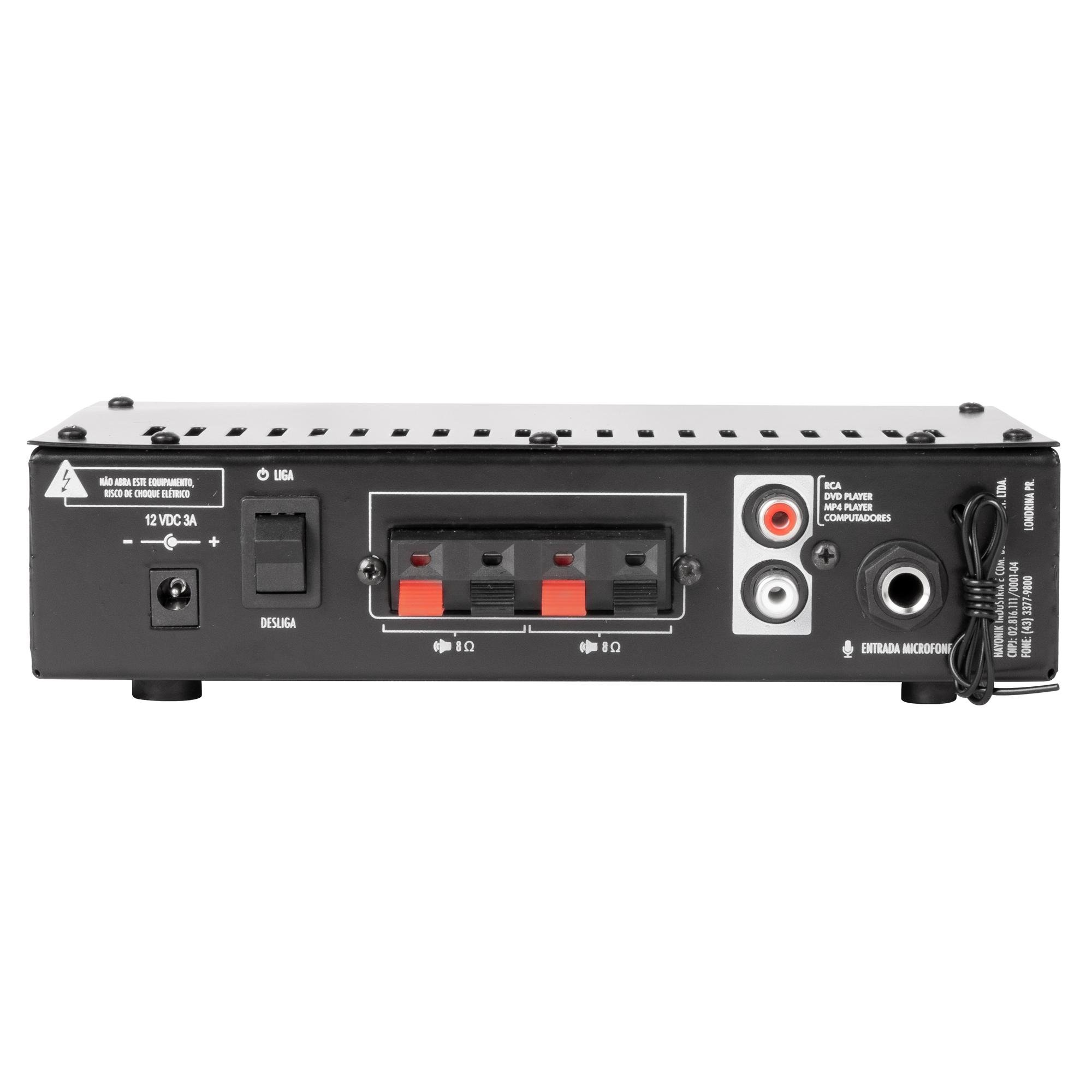 Amplificador Hayonik Compact 200 20W RMS com Bluetooth - Imagem 4