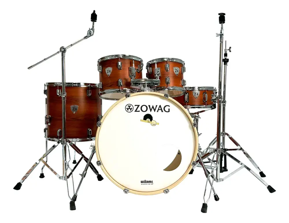 Bateria Zowag Rock Z4 22" Com Ferragens (Sem Pratos) + Pedal + Banco