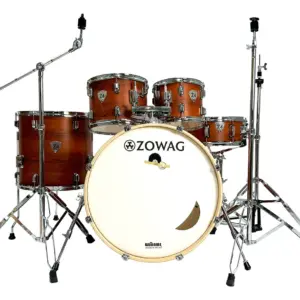 Bateria Zowag Rock Z4 22" Com Ferragens (Sem Pratos) + Pedal + Banco