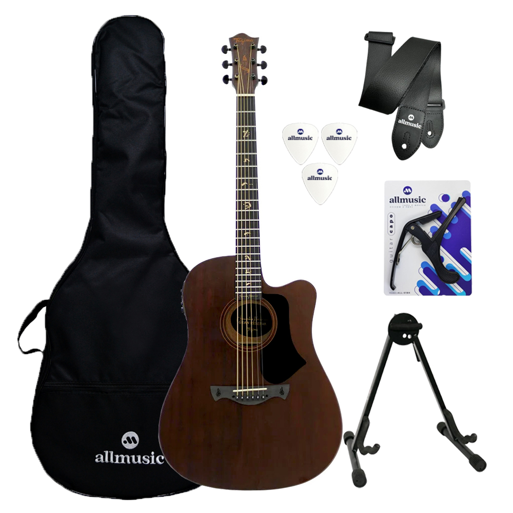Kit Violão Folk Tagima Jr Afram Dark Mahogany Capa+Acessório