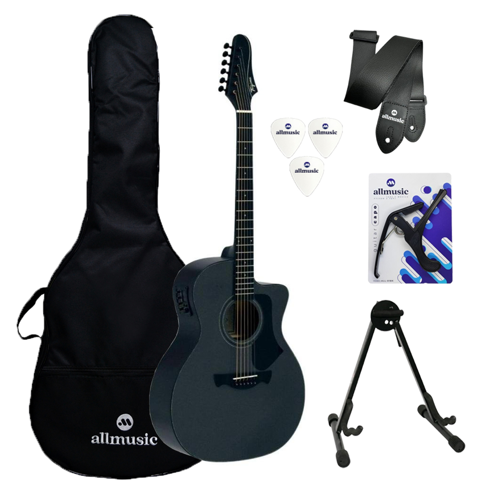 Kit Violão Tagima Rio Negro MSilver Capa/Suporte/Acessórios