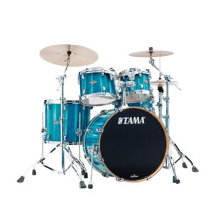 Bateria Shell Pack (4 tambores) Bumbo 22 (Azul Sky Blue Aurora) Tama Starclassic Performer MBS42S-SKA