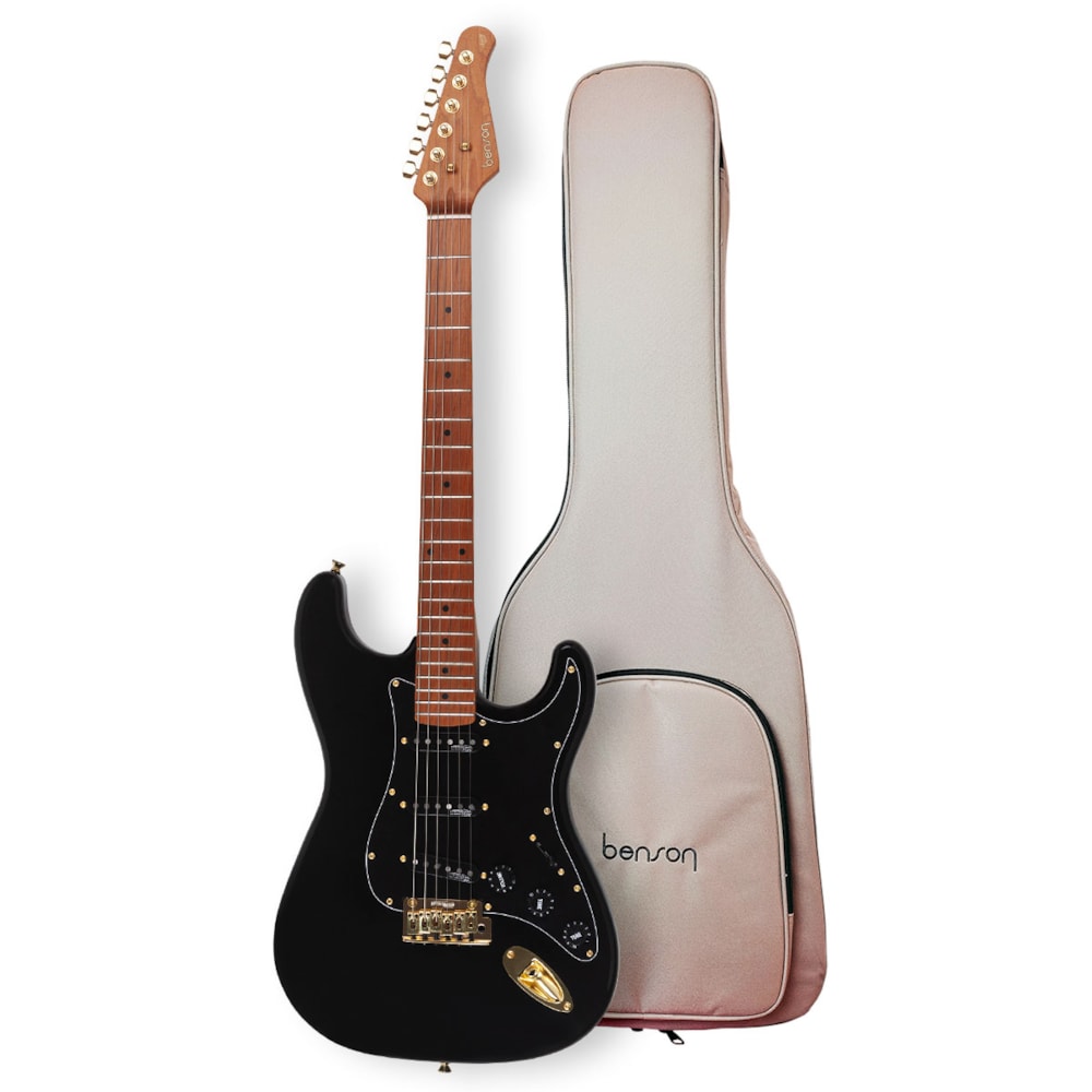 Guitarra Benson Hardy S 901 Black Gold C/ Bag Deluxe