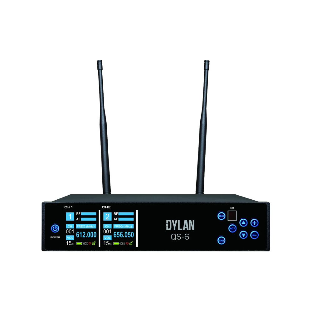 Sistema de Transmissao Sem Fio UHF QS-6 Dylan - Imagem 2