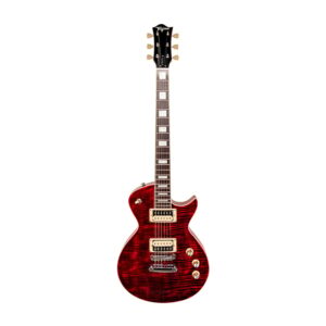 Guitarra Tagima Mirach Les Paul FL TRB Transp Red c/ Case