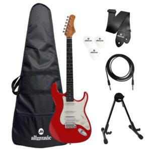 Kit Guitarra Tagima T-640 HSS Fiesta Red FR + Acessórios