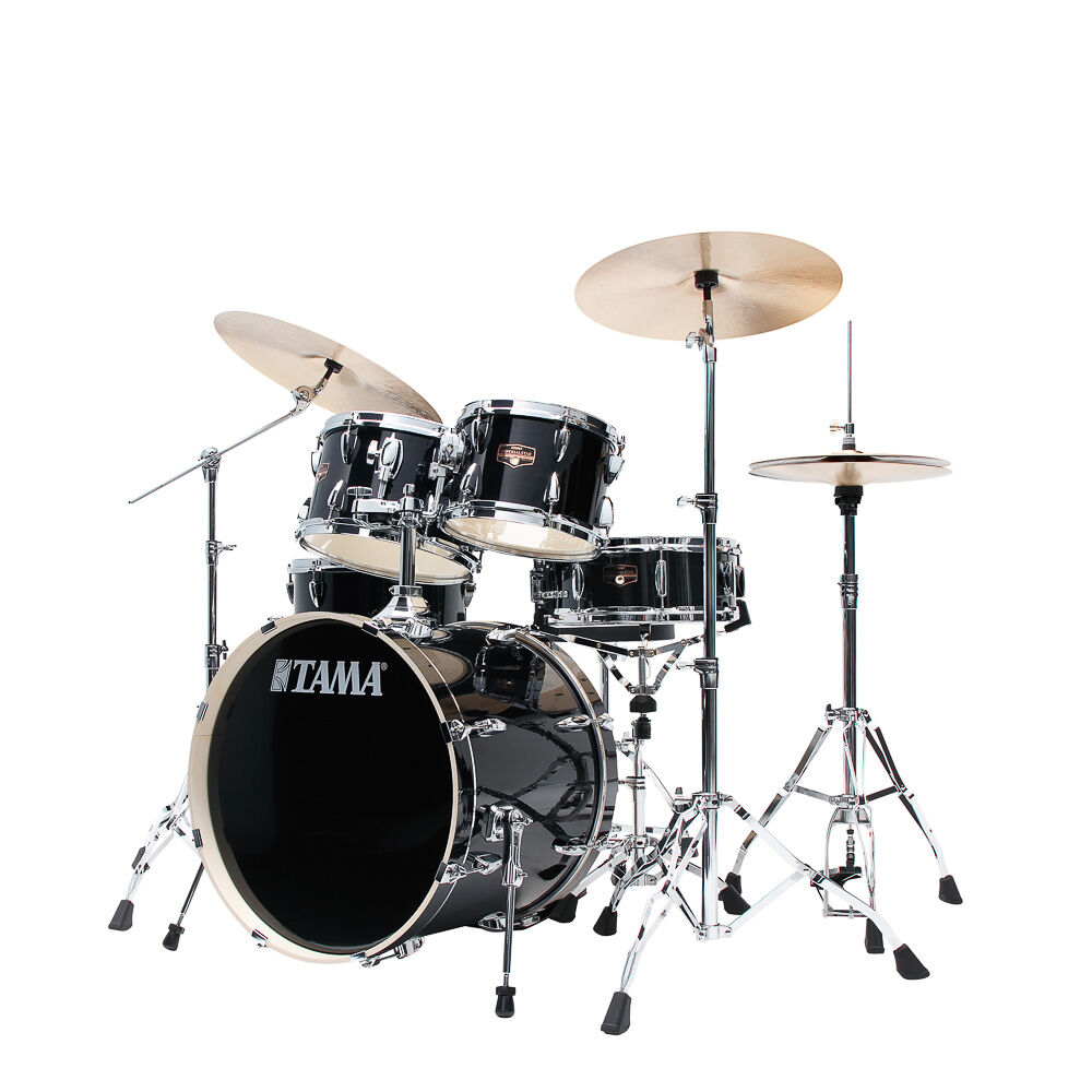 Bateria Completa (5 tambores) Bumbo 20 (Preta HBK) Tama Imperialstar IP50H6W-HBK - Imagem 2