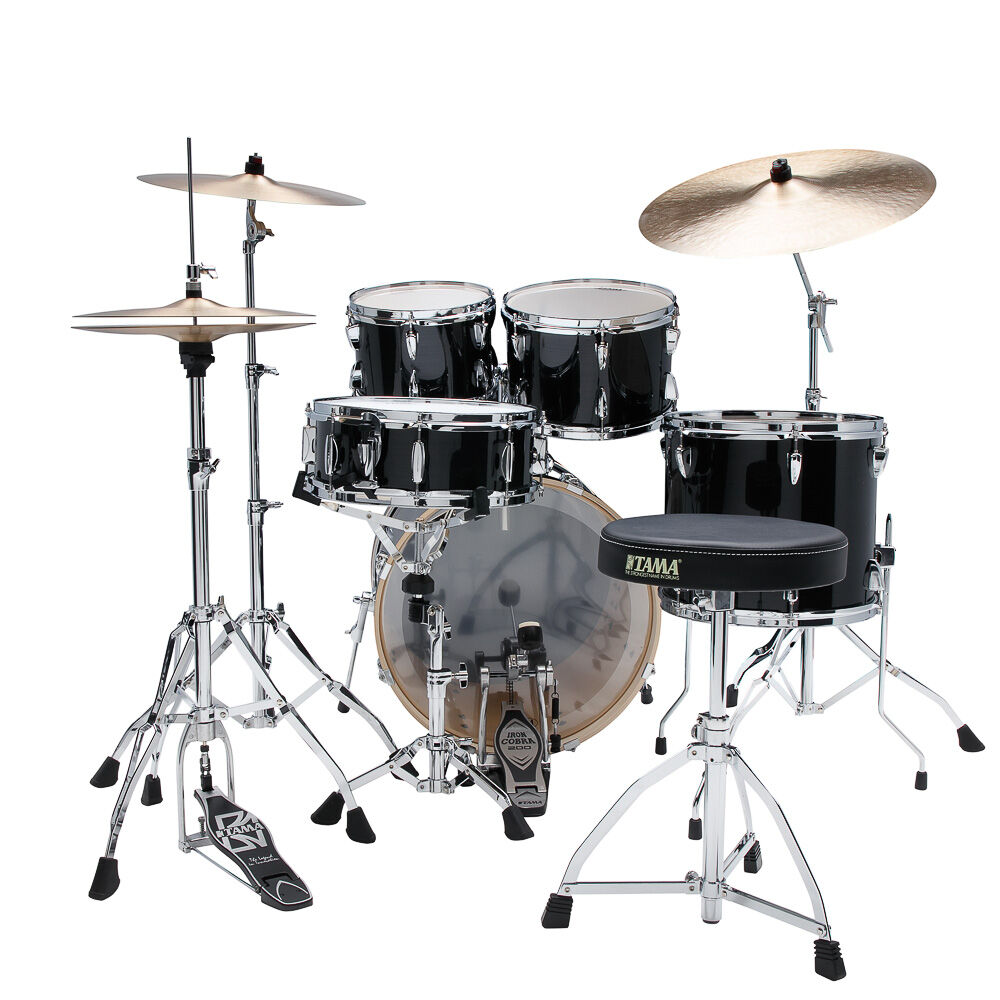 Bateria Completa (5 tambores) Bumbo 20 (Preta HBK) Tama Imperialstar IP50H6W-HBK - Imagem 3