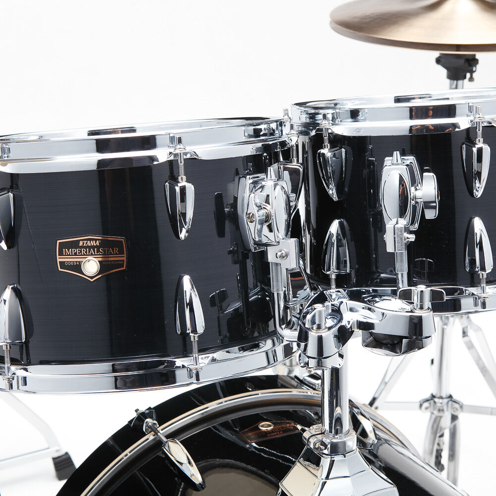 Bateria Completa (5 tambores) Bumbo 20 (Preta HBK) Tama Imperialstar IP50H6W-HBK - Imagem 7