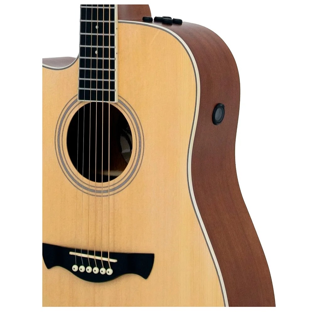 Violão Tagima Sunset Natural Open Pore Canhoto Aço Folk C/Bag - Imagem 4