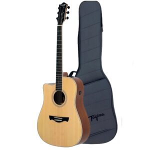 Violão Tagima Sunset Natural Open Pore Canhoto Aço Folk C/Bag
