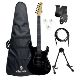 Kit Guitarra Tagima TG500 3S BK Preta + Capa + Acessórios