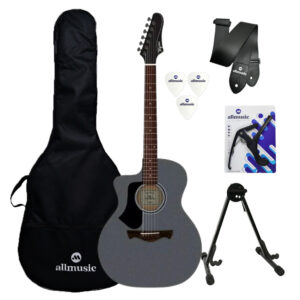 Kit Violão Tagima Andes Canhoto MDSVS Aço + Capa +Acessórios