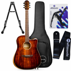 Kit Violão Benson EXD900CE Exodus Aço Fishman Maciço C/Bag