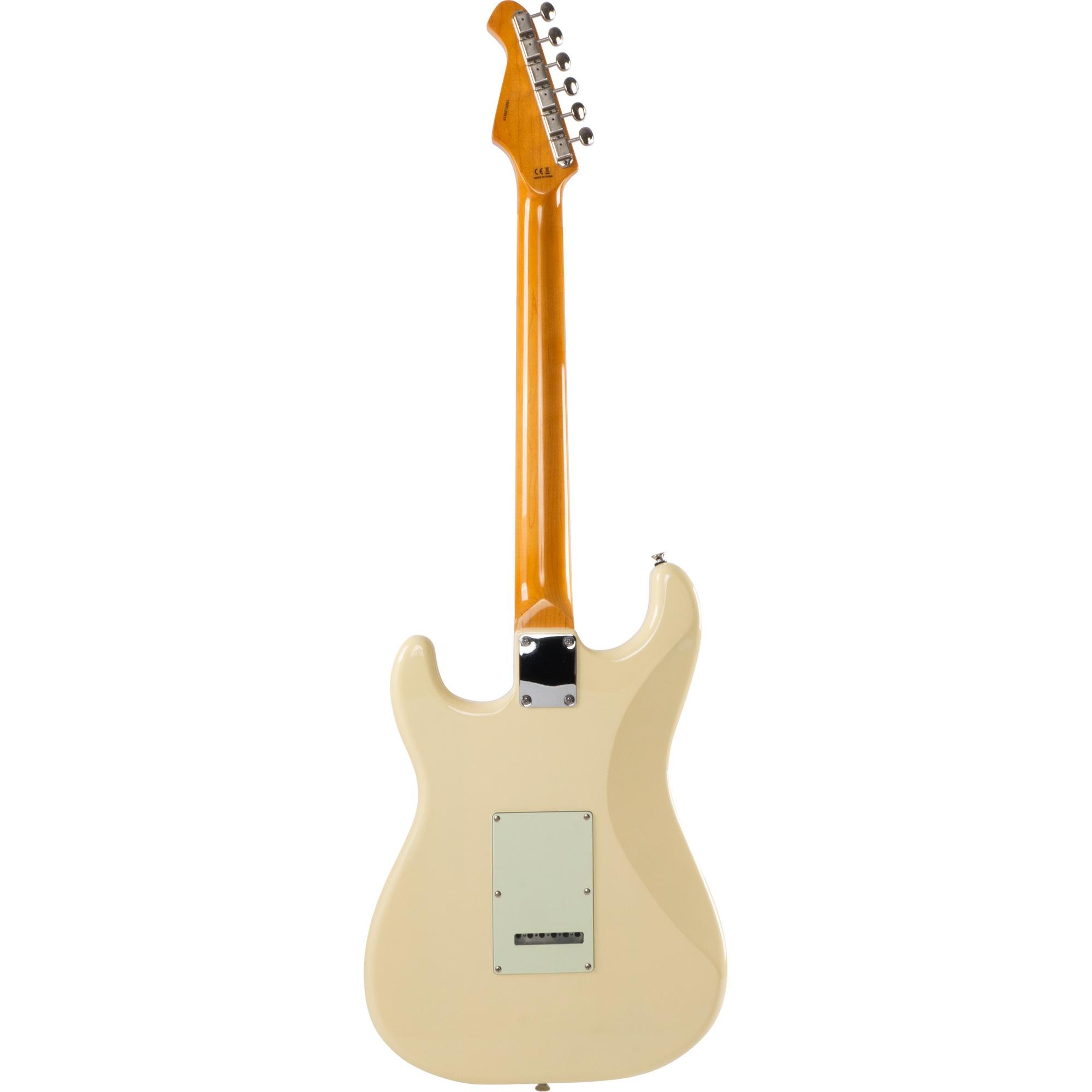 Kit Guitarra Aria Pro II STG-62 Vintage White + Acessórios - Imagem 7