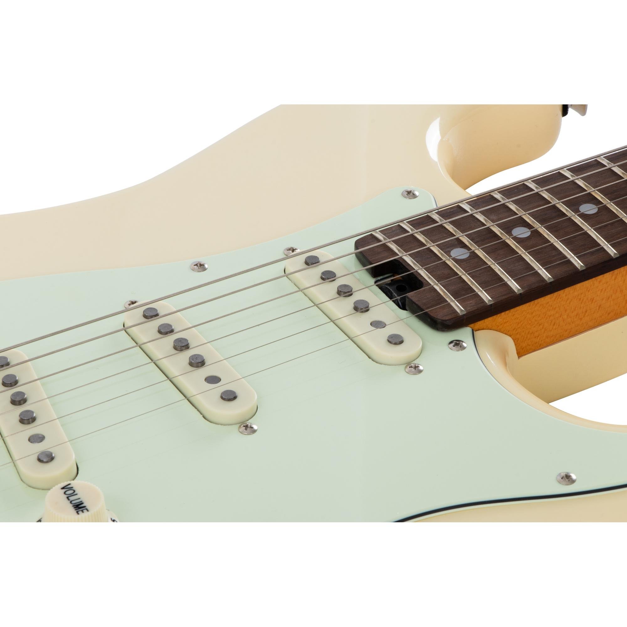 Kit Guitarra Aria Pro II STG-62 Vintage White + Acessórios - Imagem 9