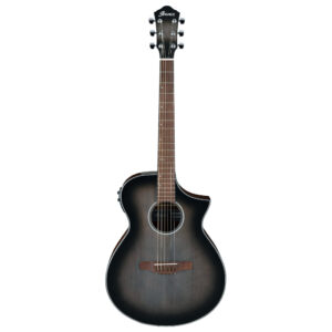 Violão Ibanez Aço Eletroacústico AEWC11 Transparent Charcoal