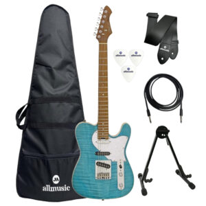 Kit Guitarra Aria Pro II 615-MK2 Nashville Turquoise Blue