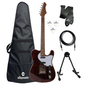 Kit Guitarra Aria Pro II 615-MK2 Nashville Ruby Red