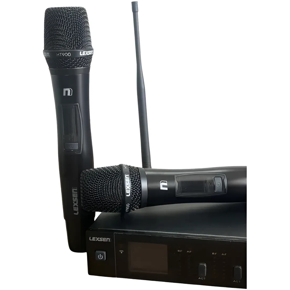 Microfone Sem Fio Duplo Lexsen NXS902C HT2 Dinâmico Com Case - Imagem 2