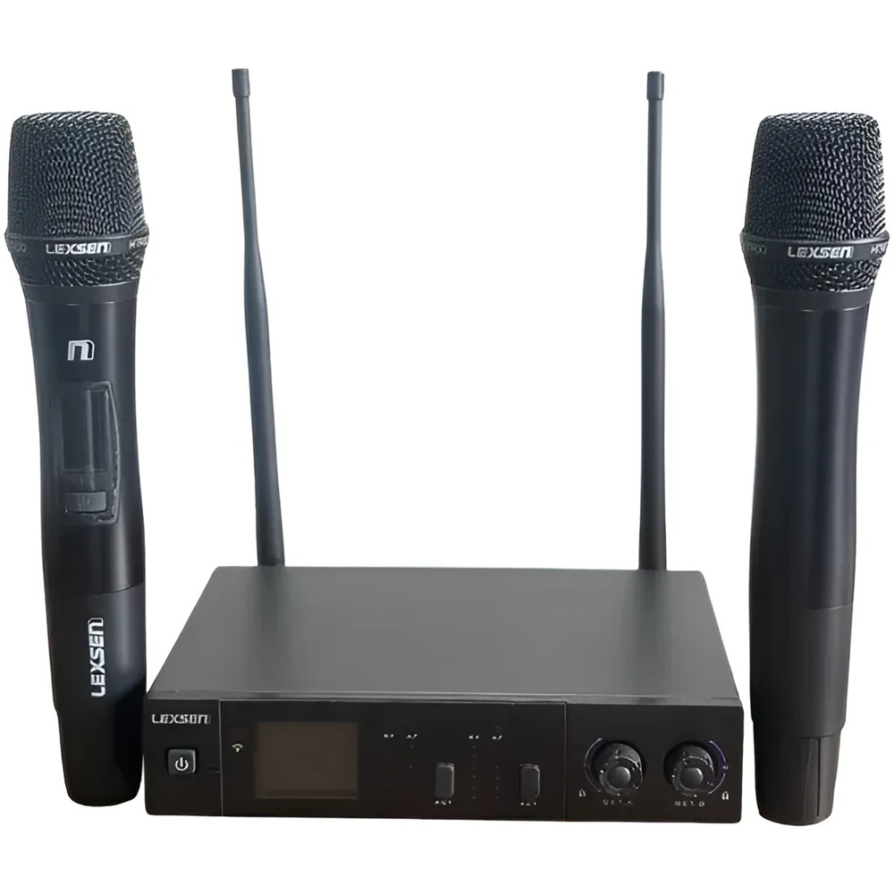 Microfone Sem Fio Duplo Lexsen NXS902C HT2 Dinâmico Com Case - Imagem 3