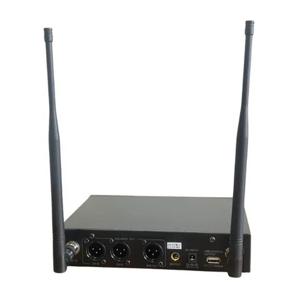 Microfone Sem Fio Duplo Lexsen NXS902C HT2 Dinâmico Com Case - Imagem 4