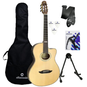 Kit Violão Giannini GNF-3 Eletroacústico Nylon Natural Satin