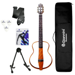 Kit Violão Giannini Roadman Nylon Elétrico GRMN NT + Bag